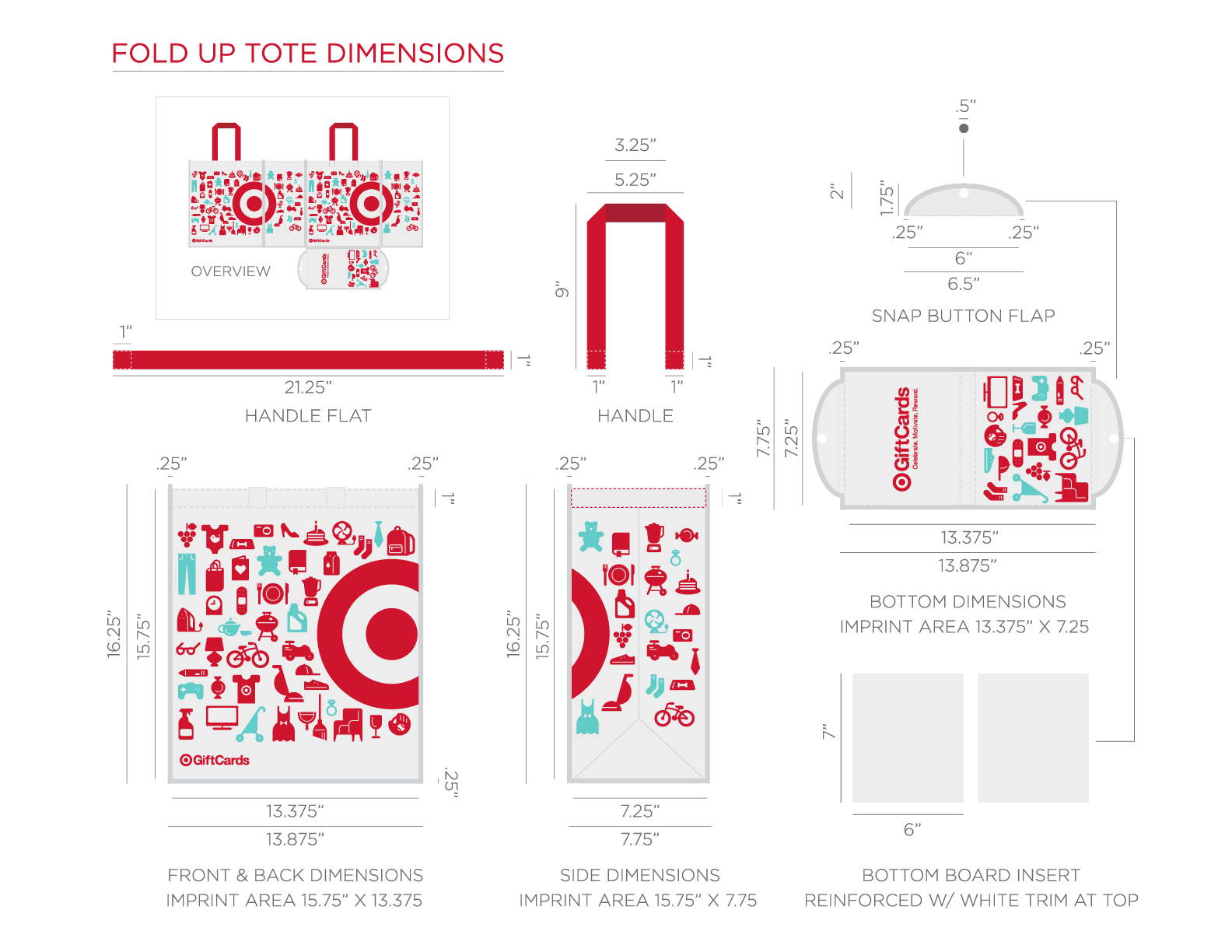 Target Bag Production Spec Sheet